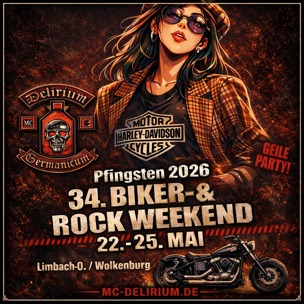 Bike und Rockweekend Pfingsten Limbach-Oberfrohna Delirium Germanicum MC